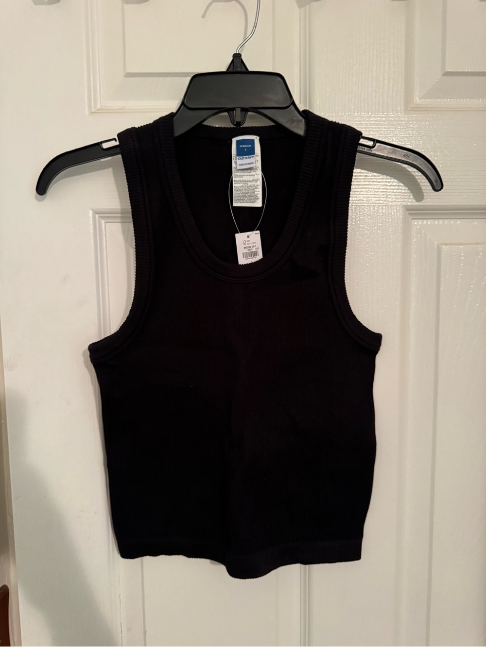 Old Navy Ribbed Tank Top in Black Size Large